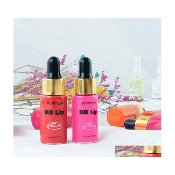 Lip Gloss 8pcs/kit BB Creme Glow Serum Coreano Maquiagem Semi Permanente Lábios Para Colorir Impressão de Pigmentos e Droga Hidrolante Cura Dhgch