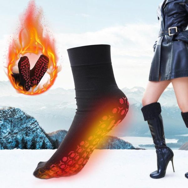 Женские носки 1PAIR Зимние самостоятельные магнитные носки теплый теплый терапия обуви для борьбы с лечебной косо