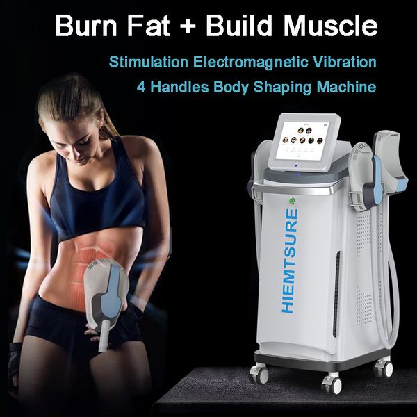 4 Griffe EMSlim Abnehmen Fett Entfernung Muskel Stimulation Bauch Arm Bein Cellulite Verlust Professionelle Körper Form Schönheit Maschine