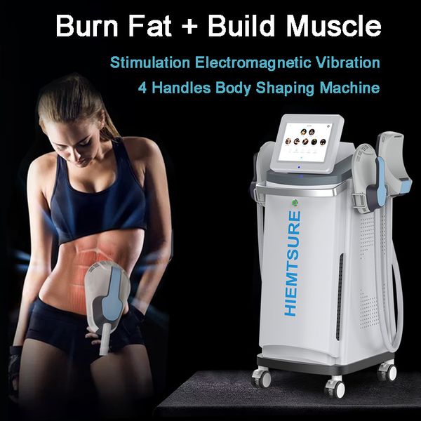 EMSlim машина для стимуляции мышц для удаления жира для похудения, 4 ручки для лечения, форма тела, домашний салон, косметическое оборудование