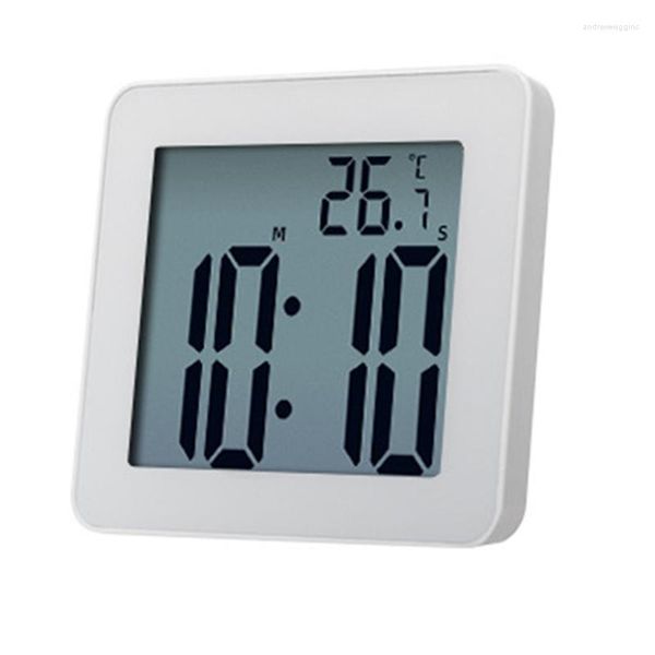 Kit di riparazione per orologi Orologi da bagno digitali Sveglia elettronica LCD semplice Orologi da doccia impermeabili Timer per appendere la temperatura