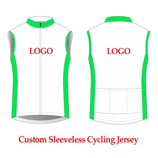 Jackets de corrida Ciclismo de ciclismo personalizado Roupas de bicicleta à prova de vento sem mangas Jersey Bicycle Tops de camisetas respiráveis