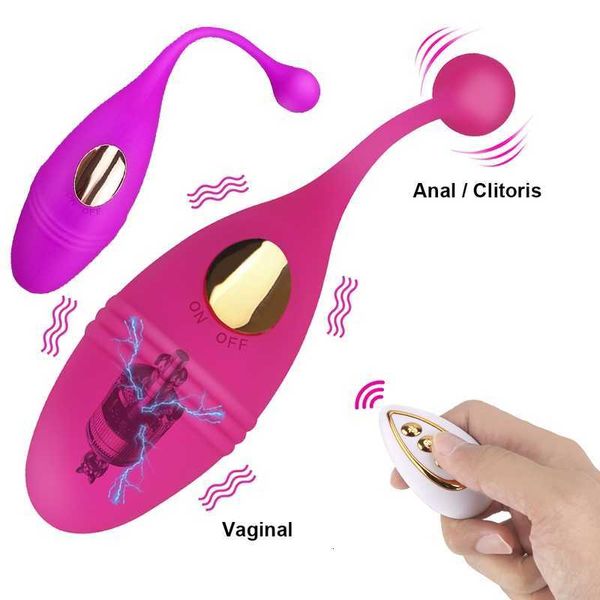 Sexspielzeug Massagegerät Kugel G-Punkt Vaginal Drahtlose Fernbedienung Vibrator Springendes Ei Multi-Geschwindigkeits-Klitoris-Par-Spielzeug für Frauensex