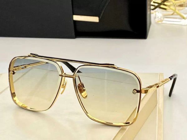 Übergroße quadratische Glas-Mode-Sonnenbrille, neue Designer-Sonnenbrille für Damen, Mann, Mach Six, Anti-Ultraviolett, Retro-Platte, Herren und Damen, trendiges Design, Brillen, zufällige Box