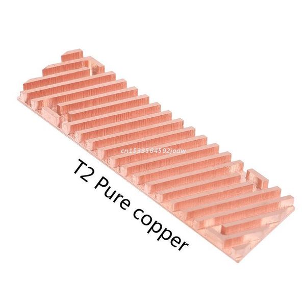 Fãs de resfriamento do computador Ultra Fin Fin Pure Cobper Calableter Calque de calor SSD Thermal Pad para M.2 2280 PCI-E NVME Dropship