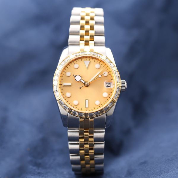 Diamond Watch Womon Assista 32mm Relógios mecânicos de 32 mm