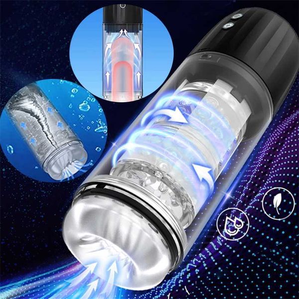 Brinquedo sexual massageador automático masculino masturbador copo pênis bomba ampliação à prova dwaterproof água brinquedo sexual sucção rotativa máquina de boquete Stroker