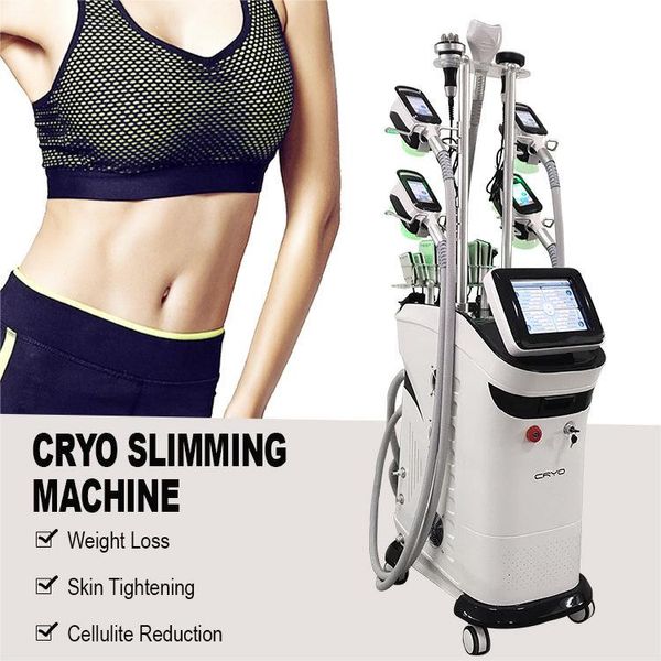 2023 CRYO 360 ° Kryolipolyse-Fettgefrieren Schlankheitsmaschine 40K Ultraschallkavitation Cool Sculpting Lipo Laser CRYO Einfrieren Körpergewichtsverlust Schönheitssalonausrüstung