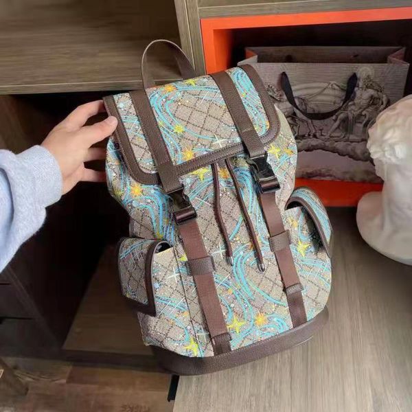 Designer luxuoso Bolsas de mochilas pretas de relevo preto homens homens Mulheres PVC Couro Backpack Bolsa Escola Moda Mochila Back Mack