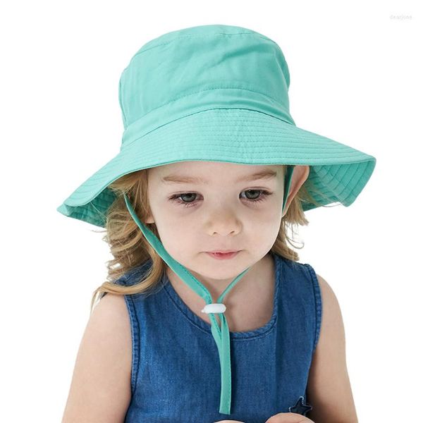 Шляпы 2023 Лето детская шляпа для солнца Дети на открытом воздухе ушной ухой уш