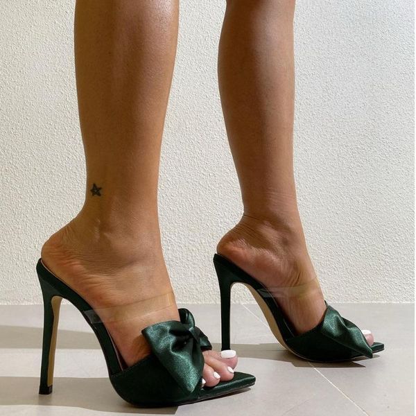 Sandalen Karin Dropship 2023 Sommer Super High Heeled Mules mit Schmetterling Sexy Elegante Frauen Party Schuhe