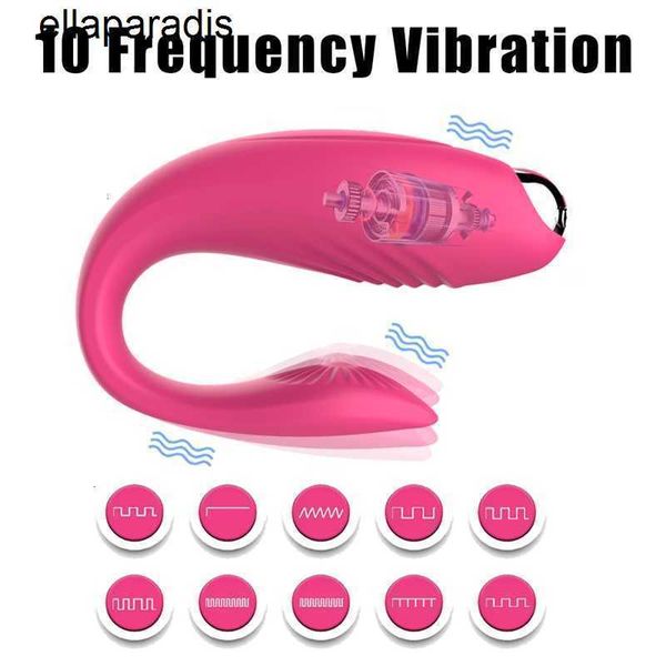 Adulto massageador vibrador brinquedos para casais usb recarregável vibrador g ponto u estimulador de silicone vibradores duplos brinquedo sexual mulher