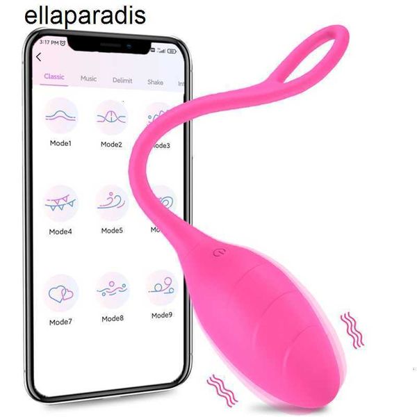 Seks Oyuncaklar Masajer 10 Hızlı Uygulama Bluetooth Kadın Vibratör Kadınlar için Klitoris Stimülatörü Kablosuz Yapay penis Uzaktan Kontrol Aşk Yumurtası Yetişkinleri