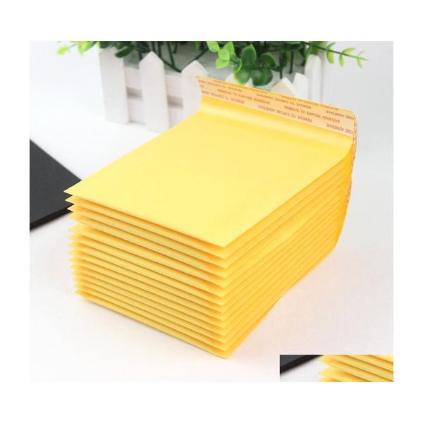 Buste Postali Kraft Pe Bubble Mailing 11X13Cm Per Il Trasporto Postale Panni Imballaggio Buste Busta Autosigillante Adesione Buste Aggiunte Dr Dh7P8