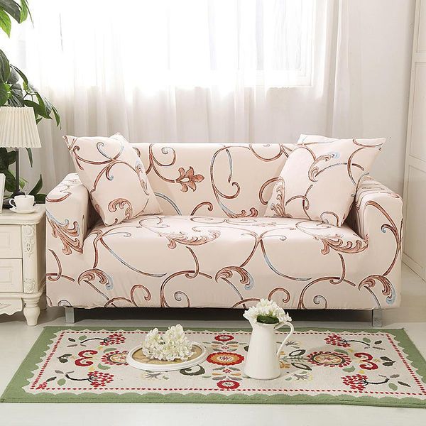 Chaves de cadeira Campa Floral Solid Sofá Cover de capa elástica para sala de estar sem deslizamento Couch de toupela seco-recusado Coverchair