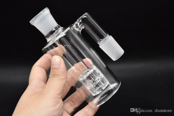 Matrice spessa top ascera per ashcatcher per vetro bong da 18 mm Ash catcher da 4,5 pollici a 90 gradi Accessori per fumare in vetro Accessori Ash Catcher con INLI