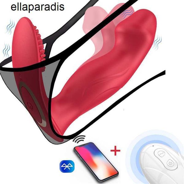 Massaggiatore per adulti Dildo APP vibratore remoto senza fili che si dimena indossabile Bluetooth mutandine vibranti giocattoli del sesso per le dita per le donne stimolatore del clitoride