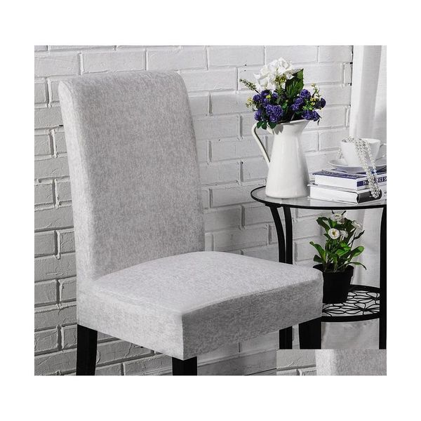 Fodere per sedie Lellen Similtessuto Er Stretch Seat Ers Elastic Sliper Banchetto El Dining Wedding Home Drop Delivery Garden Textiles Dhykr