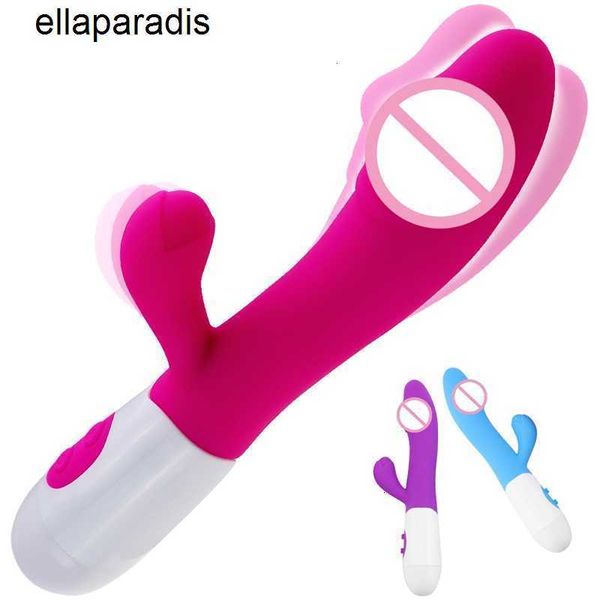 Seks Oyuncaklar Masaj Sabit Dildo Tavşan Vibratör Çift Titreşim G-Spot Silikon Vajina Klitoris Stimülatörü Erotik Oyuncak Kadınlar Sexo