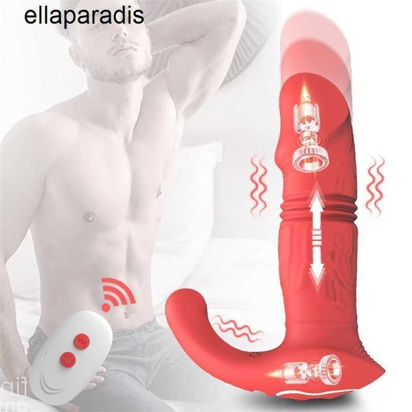 Brinquedos sexuais massageador empurrando órgão estimulador de próstata para homens masturbador masculino vibrador anal butt plug vibrador casais bens