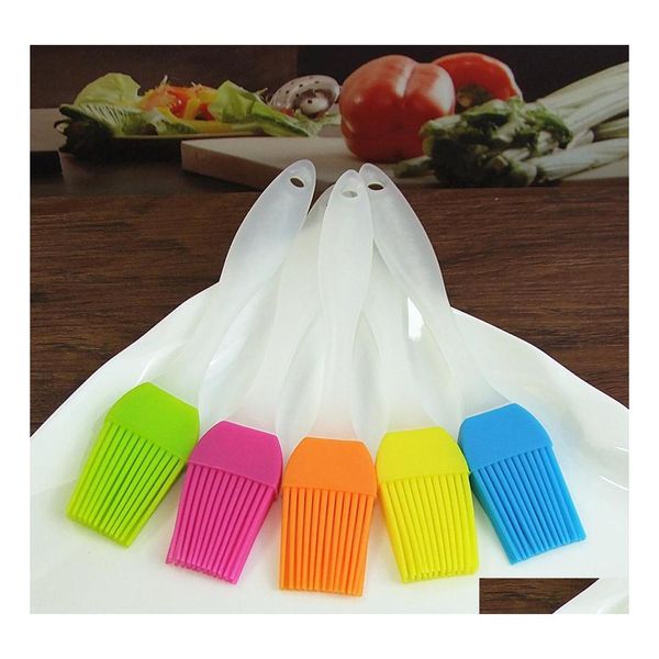 Ferramentas de massa de assadeira 18x3.5cm Sile Brush Bakeware BBQ BOLE