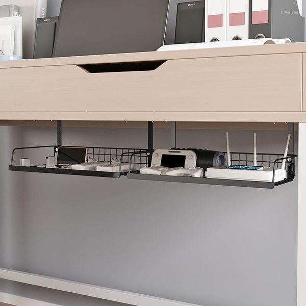 Haken, Kabelmanagement-Tablett, Rack unter dem Tisch, Kabelhalter, Aufbewahrung, Schreibtisch, Steckdose, Steckdosenleiste, Adapter, Organizer