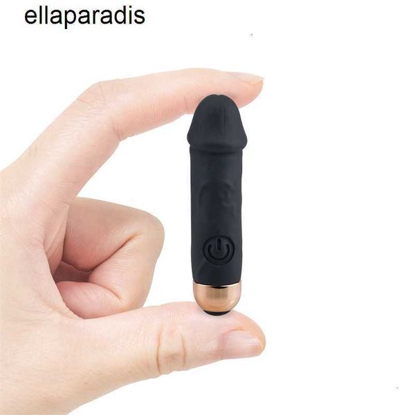 Adulto massageador mini vibrador realista vibrador bala pênis forma vibrat 10 vibração pau masturbador clitóris pênis para meninas