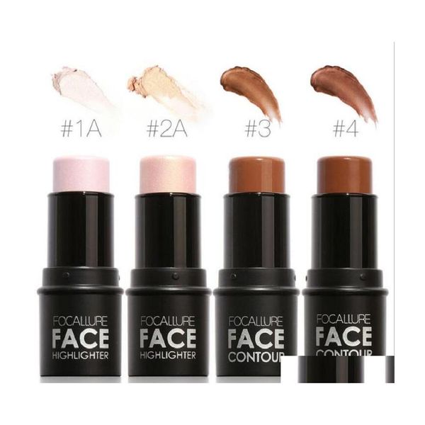 Бронзеры Highlighters Face Repair Stick 4 Color Concealer Sticks Drop Delive Health Beauty Makeup dhqre