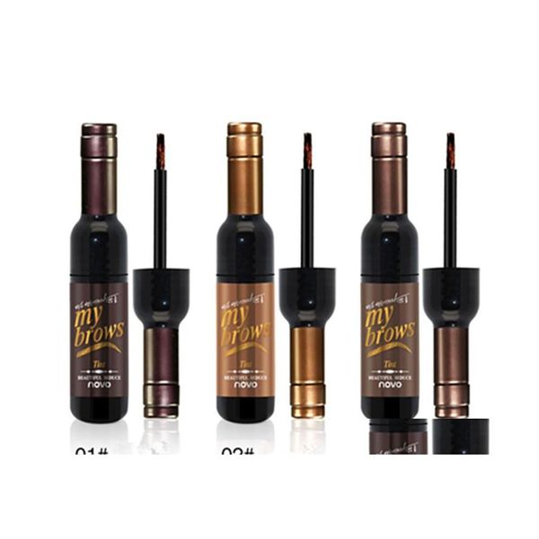 Augenbrauenverstärker Drop Eye Brow Makeup 3D Peel Off Gel Wasserdicht Marke Langlebige natürliche Tönung Tattoo Mascara Kosmetik Lieferung Dhnct