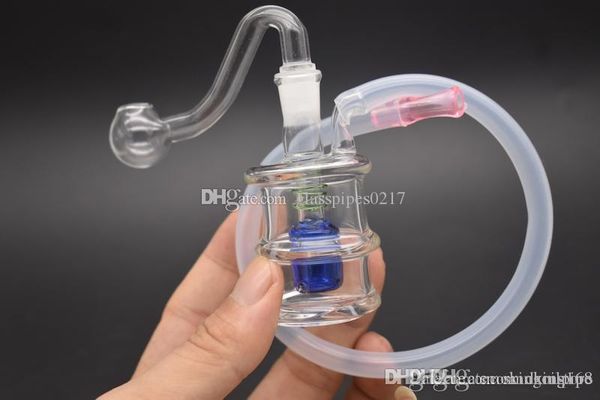 Mini Bodenbecher Bong Glas Rasta Wasserpfeifen 10mm Dab Bohrinsel Bongs Pfeife Rauchen Wasserpfeife Glas Blunt Bubbler Rohr 2ST