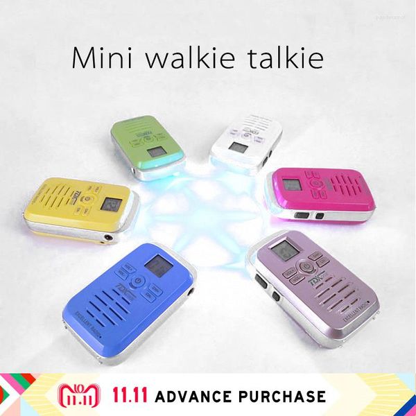 Walkie Talkie 2 PCs TDX TD-Q3 Mini-Geldbörsen-Talkies Radio-Handphone Intercom Mobilset Column Children