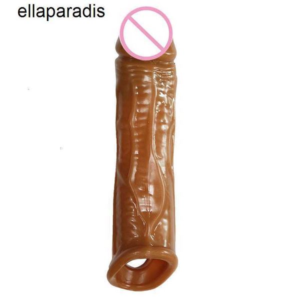 Yetişkin Masaj Erkek Penis Büyütme Kılıf Gecikme Boşaltma Yeniden Kullanılabilir Dildos Dick Extender Seks Oyuncak Erkekler Geliştirici Yüzüğü