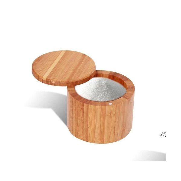 Strumenti per spezie per erbe Pentola per condimenti in legno Shaker per bambù Zucchero Sale Pepe Conservazione di erbe Bottiglia per spezie Barattolo per spezie Cucina By Sea Pae11330 Drop Otnwv