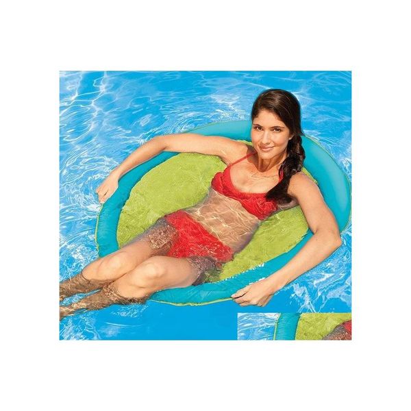 Accessori per mobili Swimways Spring Float Papasan Pool Chair Luce portatile Anello da nuoto Circle Adt Beach Party Sea Swim Giri Toy Dh3Cp