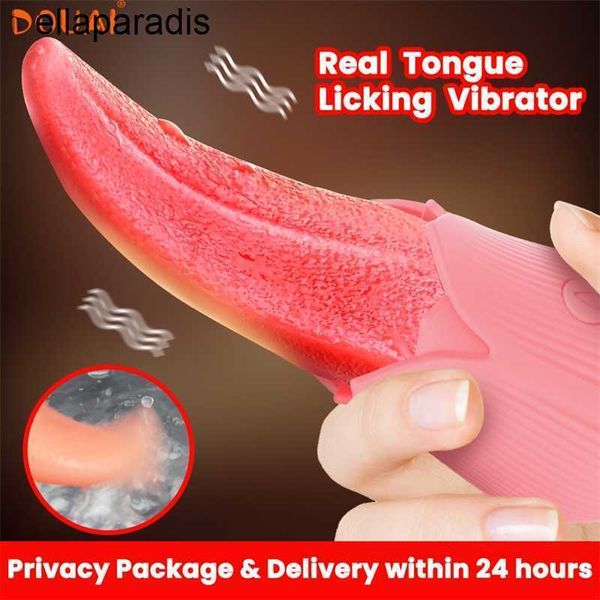Sexspielzeug Massagegeräte echte Zungen -Lick -Vibrator für Frauen G Spot Klitorisstimulator Mini -Klitora für Rose weibliche Masturbator