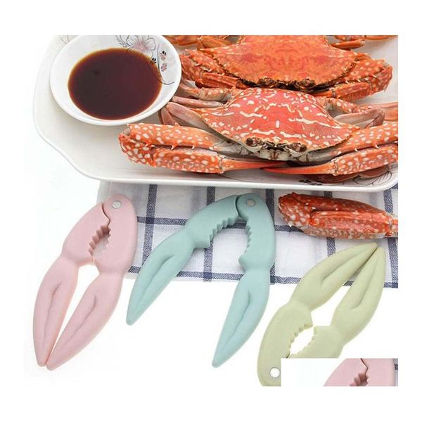 Utensili per frutta e verdura Artigianato da cucina Cracker di frutti di mare Granchio di plastica Cracker di aragosta Noce Clip Dado 3 colori Drop Delivery Home Gar Dhyzh