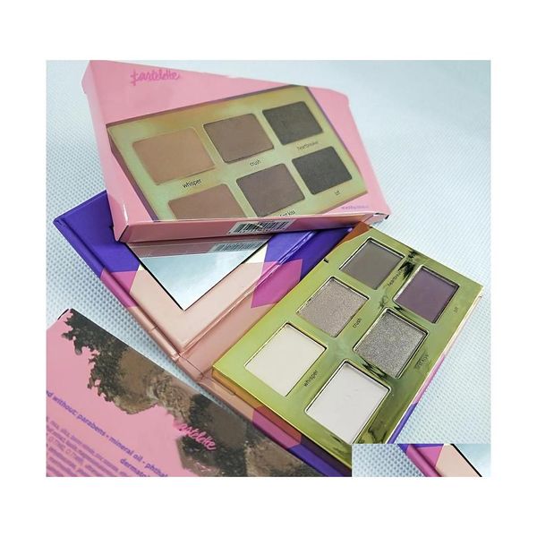 Paleta de argila de argila brilhante provocação de sombra dos olhos Alto desempenho Naturals 6 cor real Po Drop Drop Health Beauty Makeup Dhih5