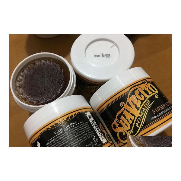 Помады воски 11 л SuaveCito Pomade Hair Song Style Restoring Gel Tools Firste Hent Big Skeleton Slicked Back Moid Wax Drop Dust Dhnf9