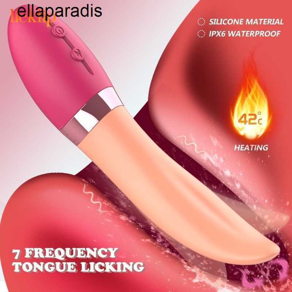 Brinquedos sexuais massageador licklip 3 em 1 língua realista vibrador clitóris estimulador de mamilo balanço aquecimento vibradores macios para mulheres