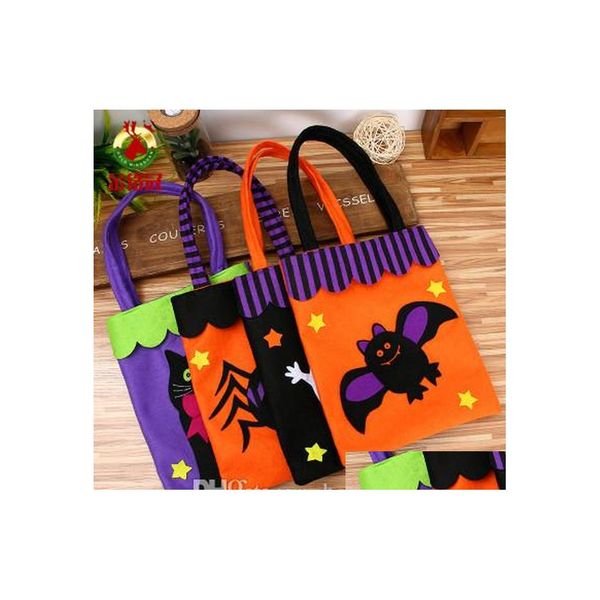 Outras festa festiva suprimentos de Halloween Gift Bag Treat Christmas Cotton Treat ou Trick Pumpkin Bat Witch Delivery Home GA DHA32