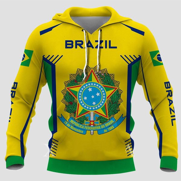 Massilas moletons moletons moletons brasil masshirts moletons brasilas de bandeira estampa de moda de moda cogra de tampo unissex para homens roupas masculinas de grandes dimensões 230114