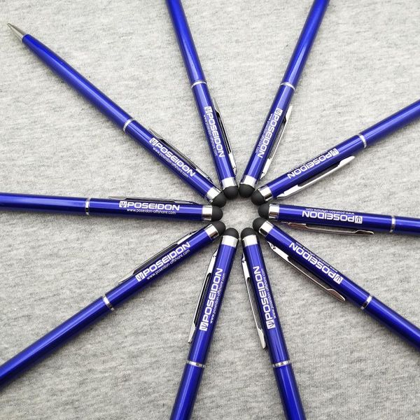 Smartphone-Bleistift-Schreibstift aus Metall, 10 Stück, personalisiert mit Ihrem Logo und Ihrer Marke HILOGOGIFTS Kugelschreiber