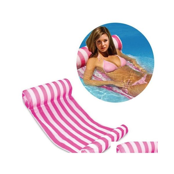 Altre piscine Spashg Piscina Gonfiabile Cuscino Striscia Galleggiante Slee Bed Acqua Amaca Sedia a sdraio Outdoor Beach Air Drop De Dhtgf