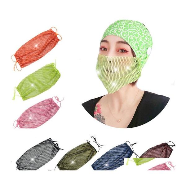 Party Dekoration Design Strass Masken Pm2.5 Staubdicht Mund Er Waschbar Wiederverwendung Gesichtsmaske Nachtclub Dhs Drop Lieferung Hausgarten Ottci