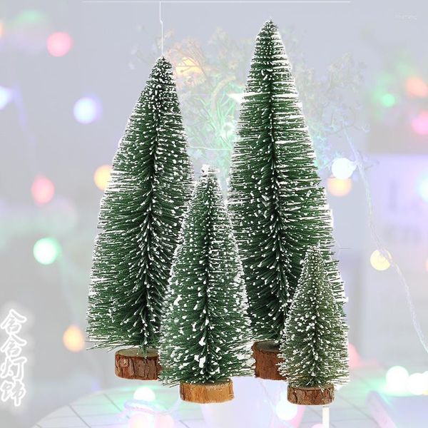 Weihnachtsdekorationen Schnur leichte weiße Zedern Schneekiefern Mini -Nadeln strömen Desktop -Dekor Ornamente Lieferungen Geschenke