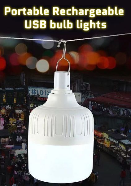 Tragbare LED Camping Lantern Outdoor Zeltlampe Mobile LED Lampenlampen Campingbeleuchtung für Terrasse Veranda Garten USB -Licht