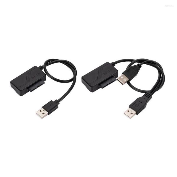 Pratico cavo da SATA a USB 2.0 per disco rigido SSD esterno da 2,5 pollici Convertitore adattatore per disco rigido SSD da 22 pin Laptop da 30 cm