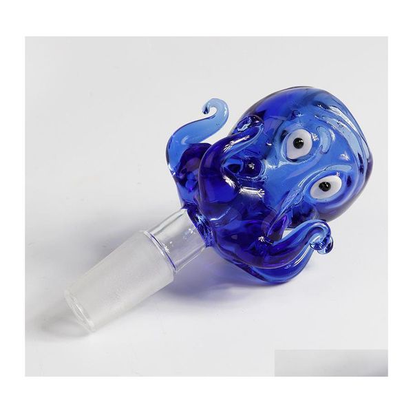 Acessórios 14mm 18mm tigela de vidro de vidro estilo tigelas pyrex grossas com colorf Blue Tobacco Herb Water Bong