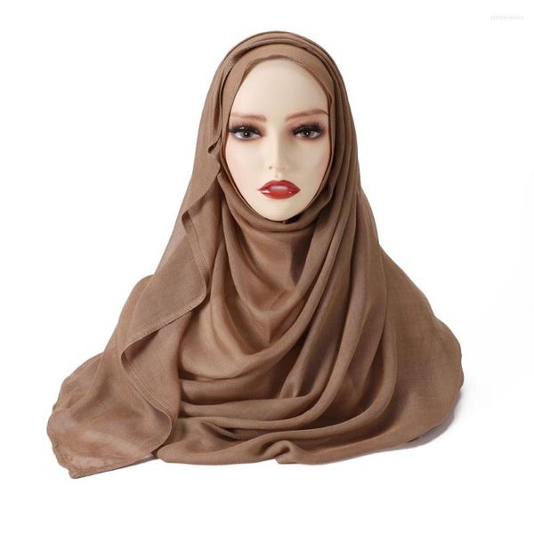 Lenços viscose com aresta coberta lenço muçulmano lenço de cabeça de alta qualidade Jersey Sold Size Jersey Soft Head Band Hijabs Tippet