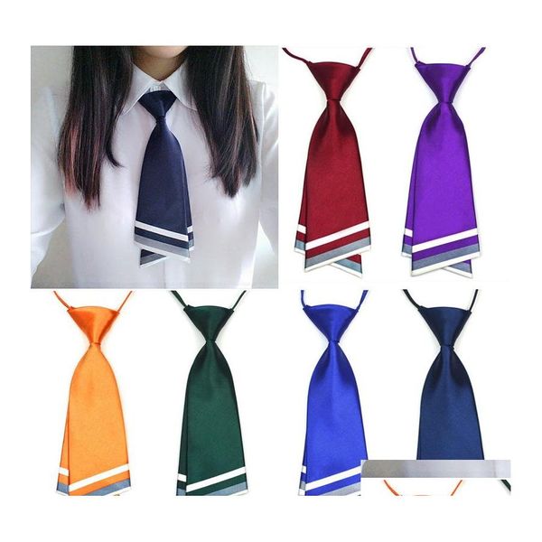 Neck Dies Fashion Women Lady Professional Uniform Wafs College Bank El Сотрудники женщины -бабочки бизнес -подарки доставка Acce Otlfe